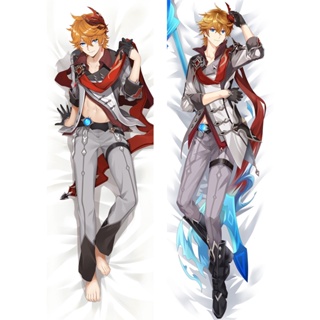 ปลอกหมอนอิง ลายเกม Genshin Impact Tartaglia Dakimakura Zhongli สําหรับผู้ชาย