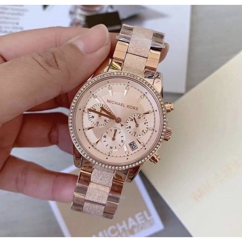 OUTLET WATCH นาฬิกา Michael Kors OWM401 นาฬิกาข้อมือผู้หญิง นาฬิกาผู้ชาย แบรนด์เนม Brandname MK Watc