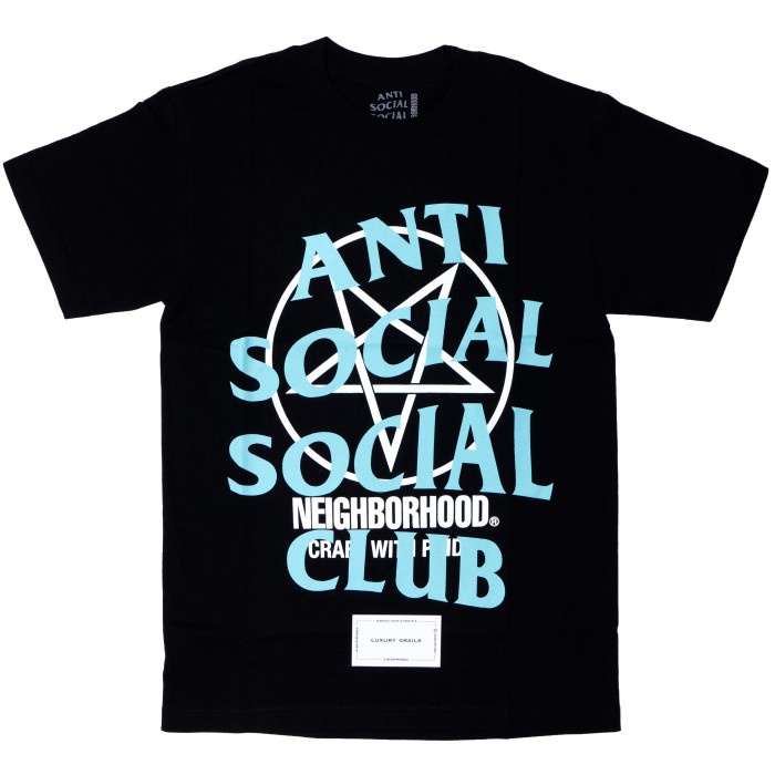 Anti Social Social Club x Neighborhood Black Filth Fury Tee (ของแท้ 100%)