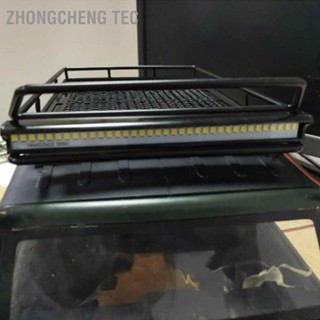 BZhongcheng Tec แร็คหลังคาโลหะ สําหรับรถไต่หินบังคับ Axial Scx10 1/10