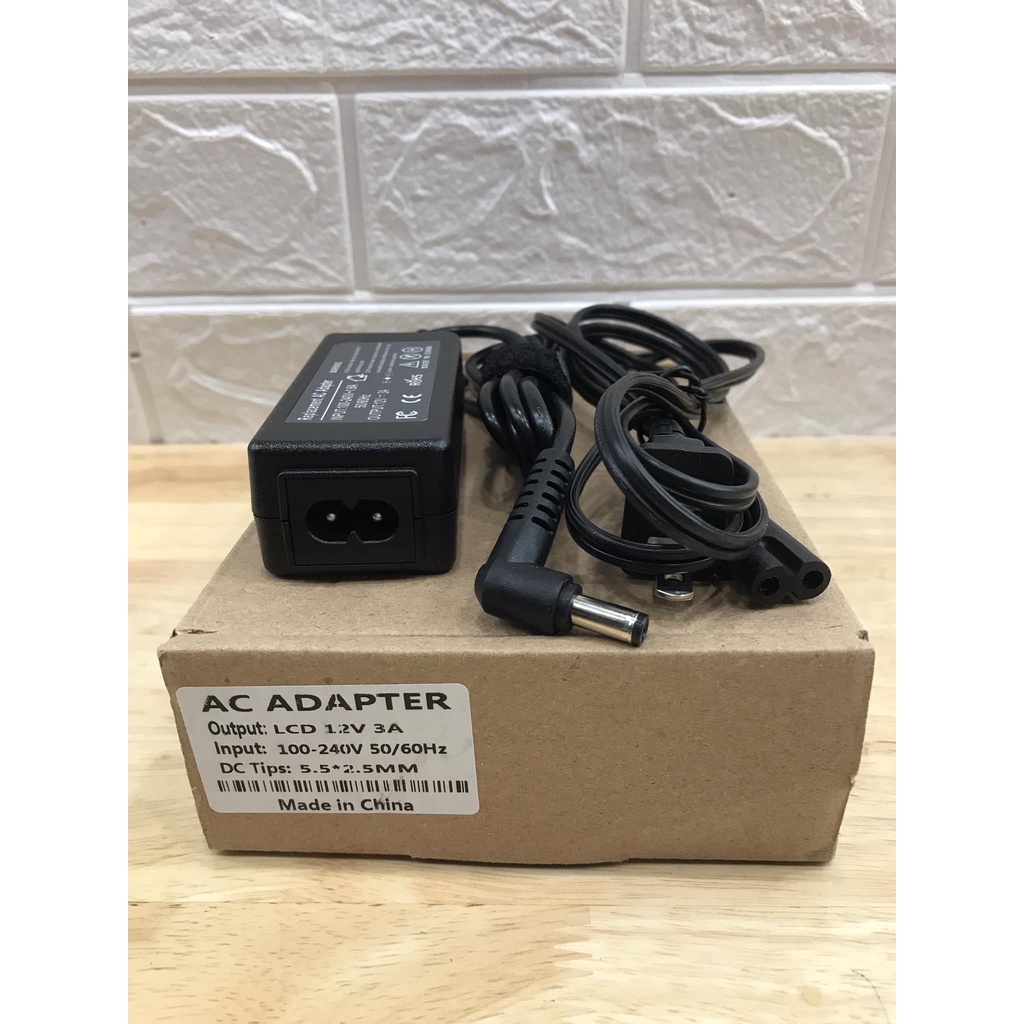 ส่งจากไทย Adapter อะแด๊ปเตอร์ 12V 3A หัวเสียบ 2.5x5.5mm. ที่ชาร์จจอ ชาร์จจอคอม และ อื่นๆ พร้อมส่ง