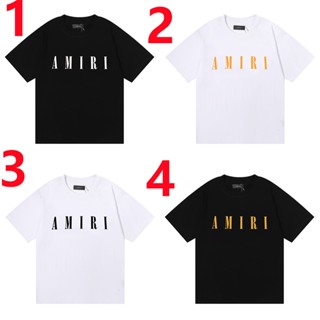 Street Fashion A&amp;RI Men And Women Cotton Short Sleeve Simple Letter Print T-shirts Casual Top Unisex