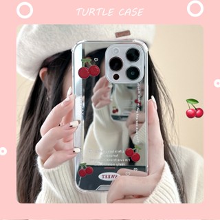 [พร้อมส่ง] ใหม่ เคสโทรศัพท์มือถือ ซิลิโคน พร้อมกระจก สไตล์เกาหลี ญี่ปุ่น สําหรับ iPhone 14Pro 14 13 12 11 PROMAX XS XR XSMAX SE2020 6 7 8PLUS MINI