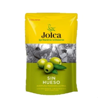 จอลก้า มะกอกเขียวไร้เมล็ด 185 กรัม - Pitted Green Manzanilla Olives 185g Jolca brand from Spain