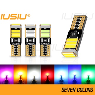 Iusiu ใหม่ หลอดไฟเลี้ยว LED T10 W5W WY5W 7020 8SMD 168 194 12v สําหรับติดป้ายทะเบียนรถยนต์ รถจักรยานยนต์