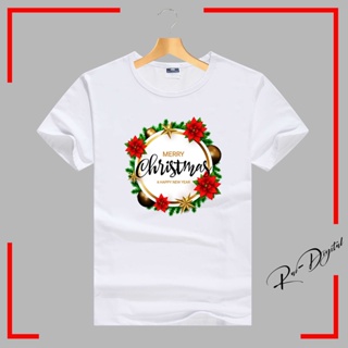 เสื้อยืดคริสต์มาส Merry Christmas New Year 2023 Family T Shirt Unisex For Adult Toddler Babies Kids 12