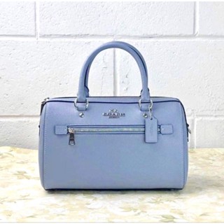 💙กระเป๋าทรงหมอน สีฟ้า สวยมากกNEW COACH ROWAN SATCHEL (COACH 79946)