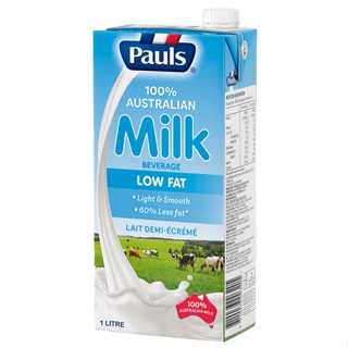 Australian Milk Low Fat Pauls 1L.