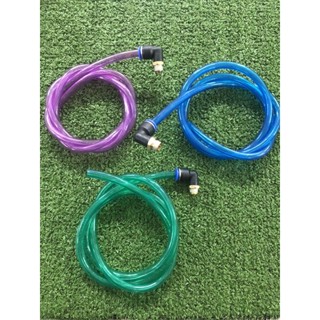 สายนำ้มัน1M+หัวระบาย สายนำ้มันทนE85 E20 E95 สีใสสวยตรงปก