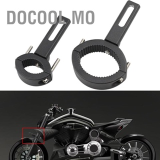 Docool Mo  Docool Mo รถจักรยานยนต์ Light Bar Clamp Mount Bracket สีดำสดใสกันกระแทกกระบวนการออกซิเดชันยางกันสนิมสำหรับรถมอเตอร์ไซด์