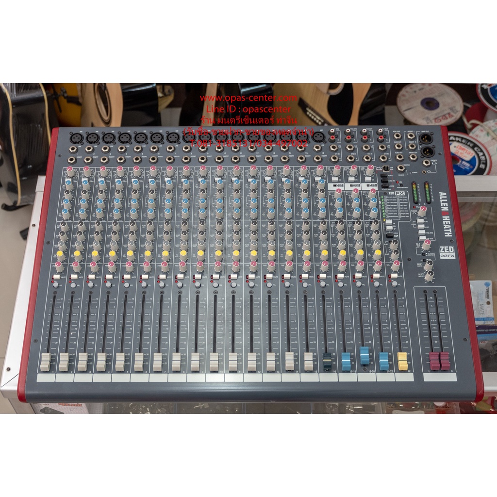 **ลดพิเศษ**มิกเซอร์ Allen-Heath รุ่น ZED-22FX สภาพใหม่ พร้อมใช้งาน