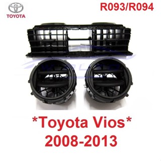 1ชุดตามรูป ช่องแอร์ TOYOTA  VIOS 2008 - 2013 ช่องปรับแอร์ โตโยต้า วีออส ชุดแอร์ ช่องลมแอร์ ที่ปรับแอร์