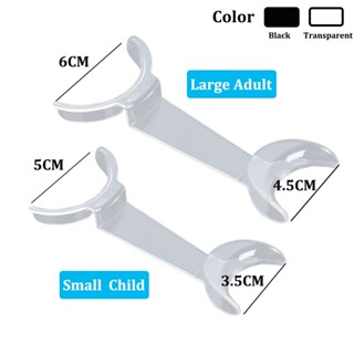 Dental equipment that opens the mouth and cheeks in two heads for adults and children.