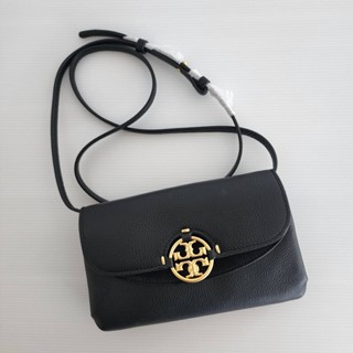 🎀 (สด-ผ่อน) กระเป๋าสีดำ SHOP ไม่มีถุงผ้า 80808 TORY BURCH - MILLER WALLET CROSSBODY