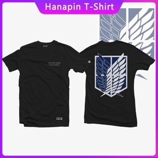 เสื้อยืดAnime Shirt - Attack on Titan - Oversized T shirt Original Tshirt For Men And Women Shirt Tops