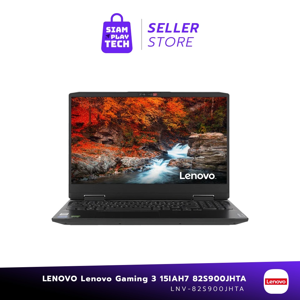 LENOVO Gaming 3 รุ่น 15IAH7-82S900JHTA / i5-12500H/8G/512G/RTX3050 Gaming Notebook (โน้ตบุ๊คเกมมิ่ง)