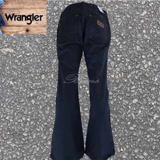 Wrangler ยีนส์ทรงขาม้า (ผ้าด้าน) สี Jeans สินค้าล้างสต๊อก