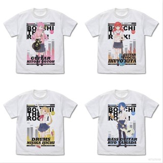 Top เสื้อยืดแขนสั้นลําลอง ทรงหลวม พิมพ์ลายอนิเมะ Bocchi The Rock Gotoh Ikuyo พลัสไซซ์ สําหรับผู้ชาย และผู้หญิง