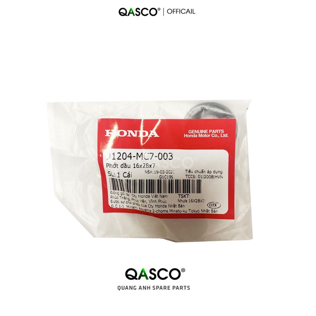 ซีลน้ํามัน HONDA 16x28x7 ที่ใช้ร่วมกันได้หลายรุ่น _(91204MC003)_H157