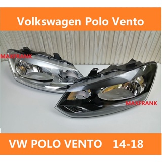 ฝาครอบไฟหน้า สําหรับ Volkswagen POLO (14-18) VW POLO VENTO Sedan Hatchback headlight head lamp   Headlamp (Halogen) /HEADLAMP COVER  ไฟหน้า​ /เลนส์ไฟหน้า/ไฟหน้าสําหรับ/ไฟท้าย /เลนส์ไฟหน้า