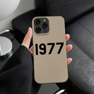 เคสป้องกันโทรศัพท์มือถือ แบบนิ่ม สีกากี สําหรับ Apple Iphone 8plus 14promax 1977 13promax 12 13 11 X SIKO