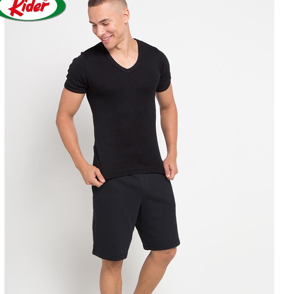 เสื้อกล้ามผู้ชายคอวี Rider Life Style สีดํา R222BWH บรรจุ 1 ชิ้น