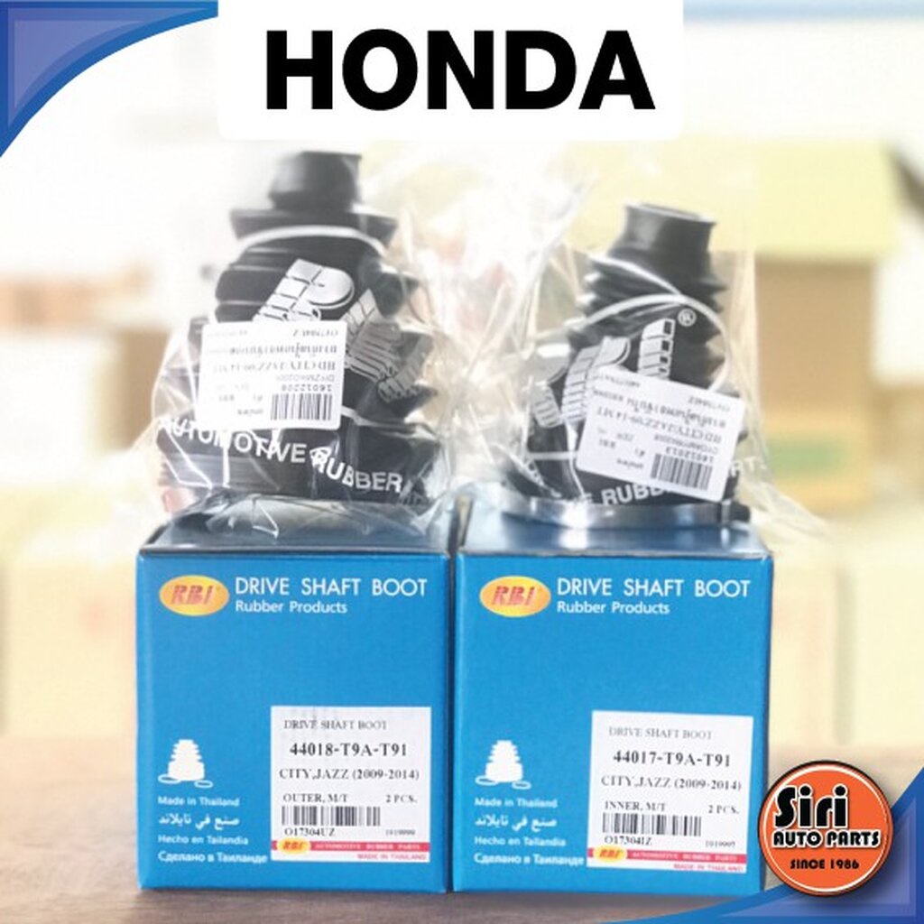 (1ตัว) ยางหุ้มเพลา HONDA City,Jazz 2009-2014 เกียร์ ธรรมดา (RBI) 44018-T9A-T91,44017-T9A-T91, O17304
