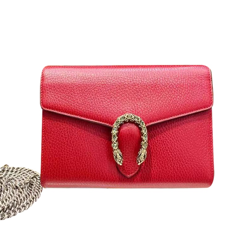 ﺴ﹉⊙Gucci Gucci Dionysus Bag Women s Red Shoulder Messenger Bag