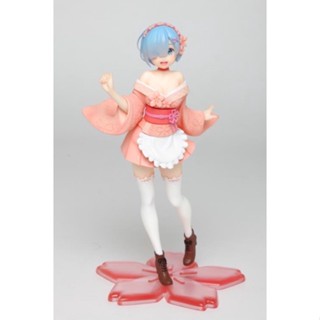 งานแท้ มือ 1 แกะเช็ค Re:Zero Rezero Starting Life in Another World Rem (Sakura Ver.) Figure