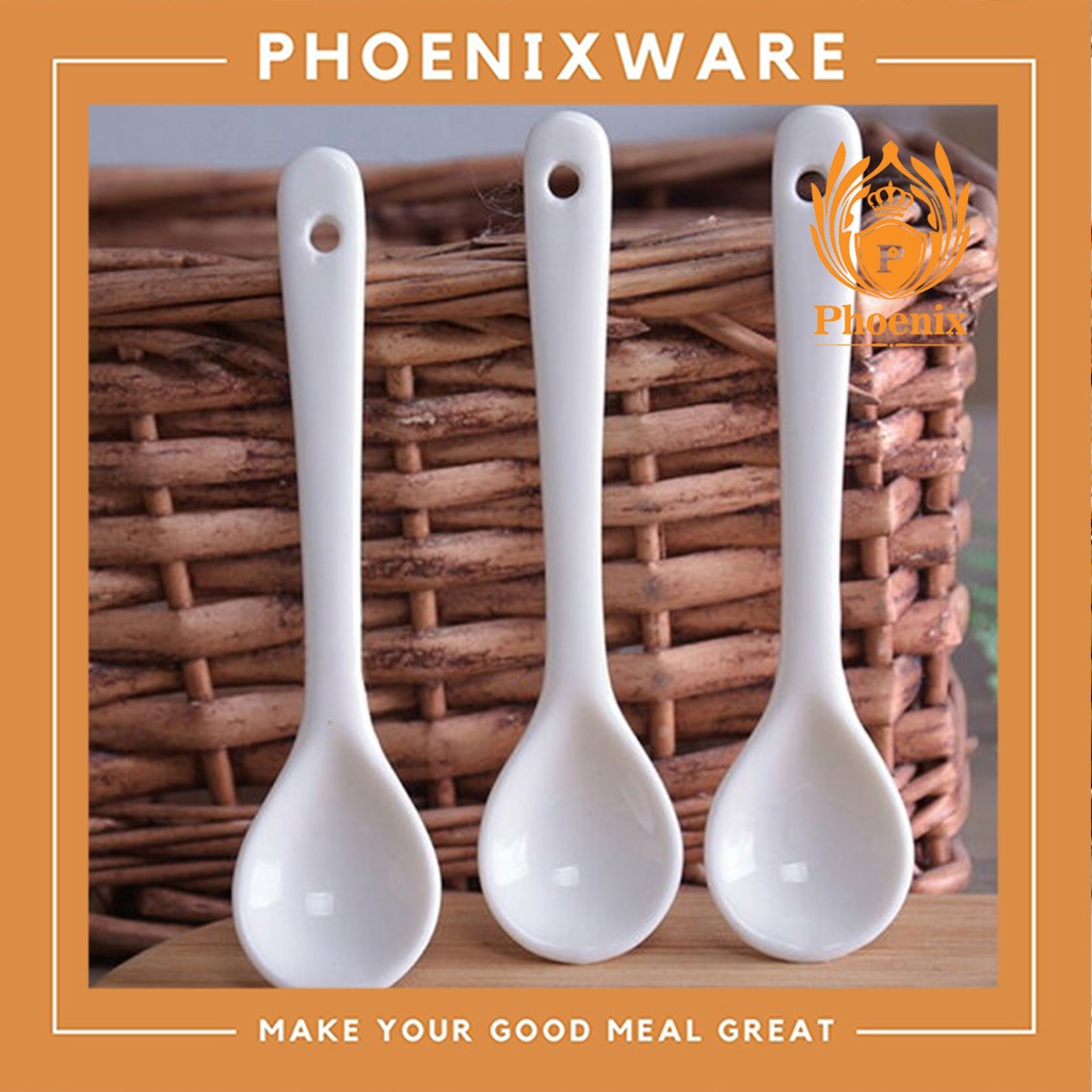 ช้อนเครื่องปรุง 4 นิ้ว (1 ชิ้น) เซรามิค 02404030