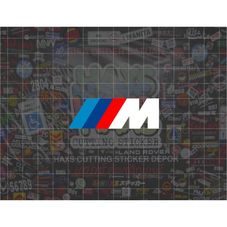 สติ๊กเกอร์ตัด M BMW ขนาด 6 ซม. สําหรับรถจักรยานยนต์