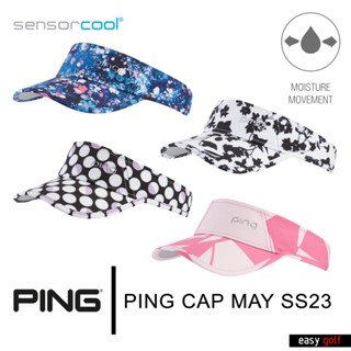 PING CAP VISOR LADIES MAY SS23 PING CAP WOMEN หมวกกอล์ฟ หมวกกีฬาผู้หญิง