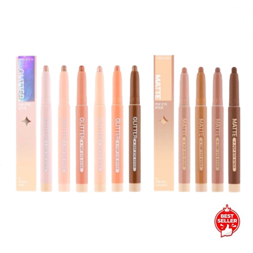 MEILINDA MATTE POP EYE & MEILINDA GLITTER POP EYE 1.5g. อายแชโดว์แมทท์&กลิตเตอร์ เกลี่ยง่าย ติดทน