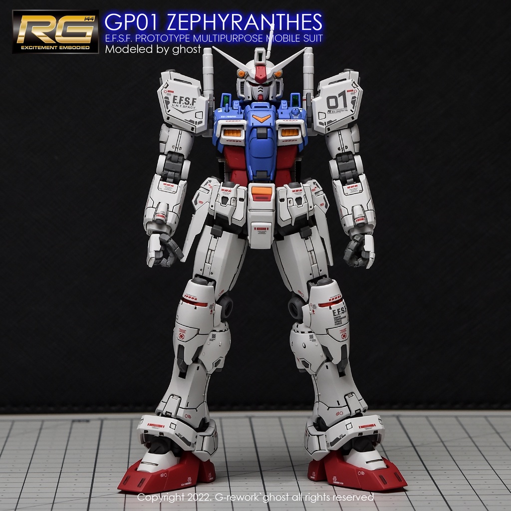 Water Decal [RG] GUNDAM GP01 ZEPHYRANTHES ของแท้จาก G-Rework