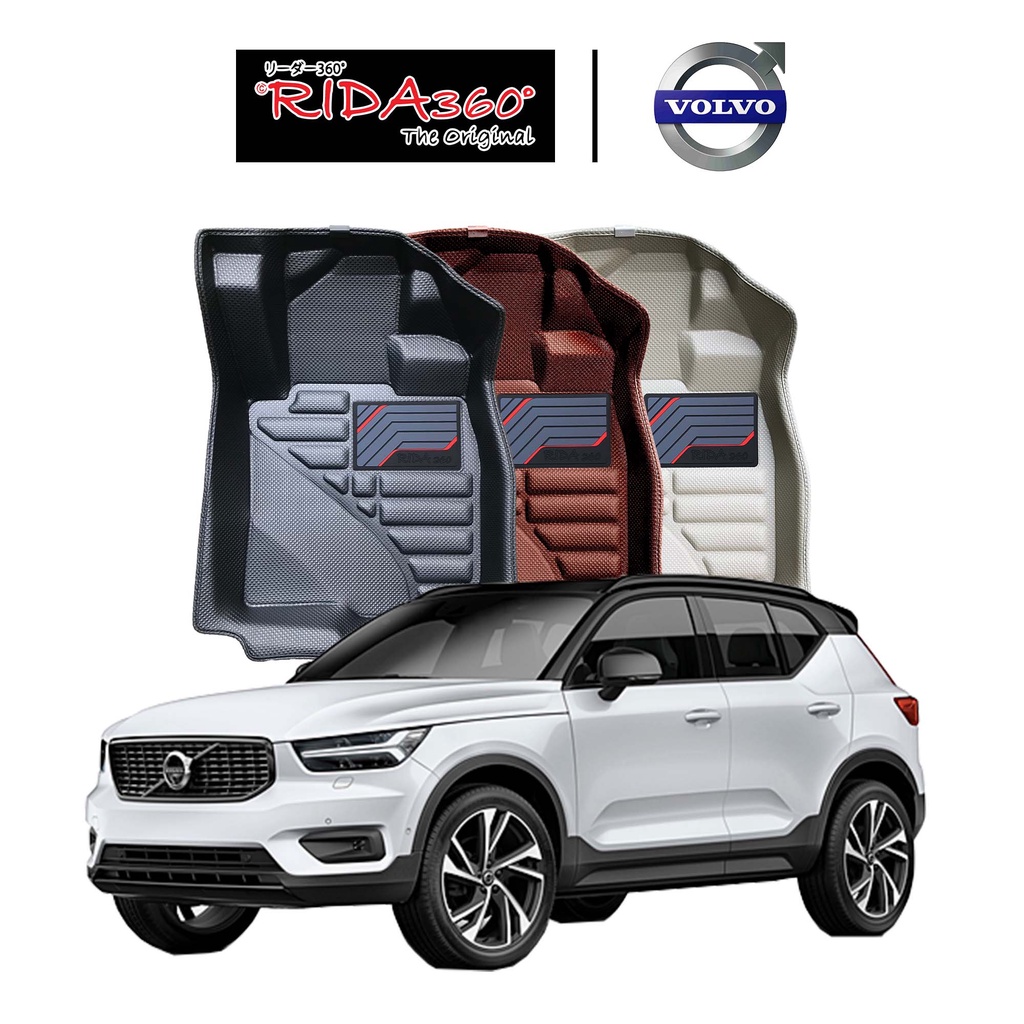 RIDA360®พรมขึ้นรูปไร้รอยต่อ VOLVO XC-40 **PURE ELECTRIC เท่านั้น** 2020-NOW [137] *ตัวปลั้กอินใช้ด้วยกันไม่ได้ครับ*