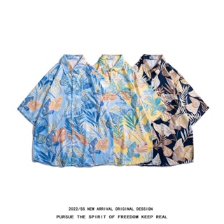 เสื้อฮาวาย เสื้อเชิ้ต hawaii หลายสไตล์ 100 แบบ ขนาด: M L XL 2xl 3xl รุ่น 8608