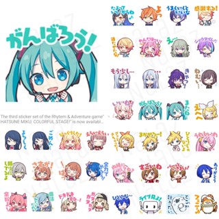 ธีม สติกเกอร์ไลน์ ฮะสึเนะ มิกุ Hatsune Miku ฮะสึเนะมิกุและเพื่อนๆ Project Sekai Project Diva Colorful Stage