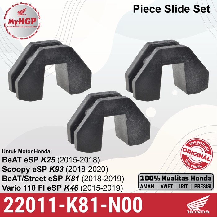22011-K81-N00 - ชิ้นชุดสไลด์ - BeAT Scoopy Vario-110 FI eSP ORIGINAL 22011K81N00 22011 K81 N00 ปุ่มพ