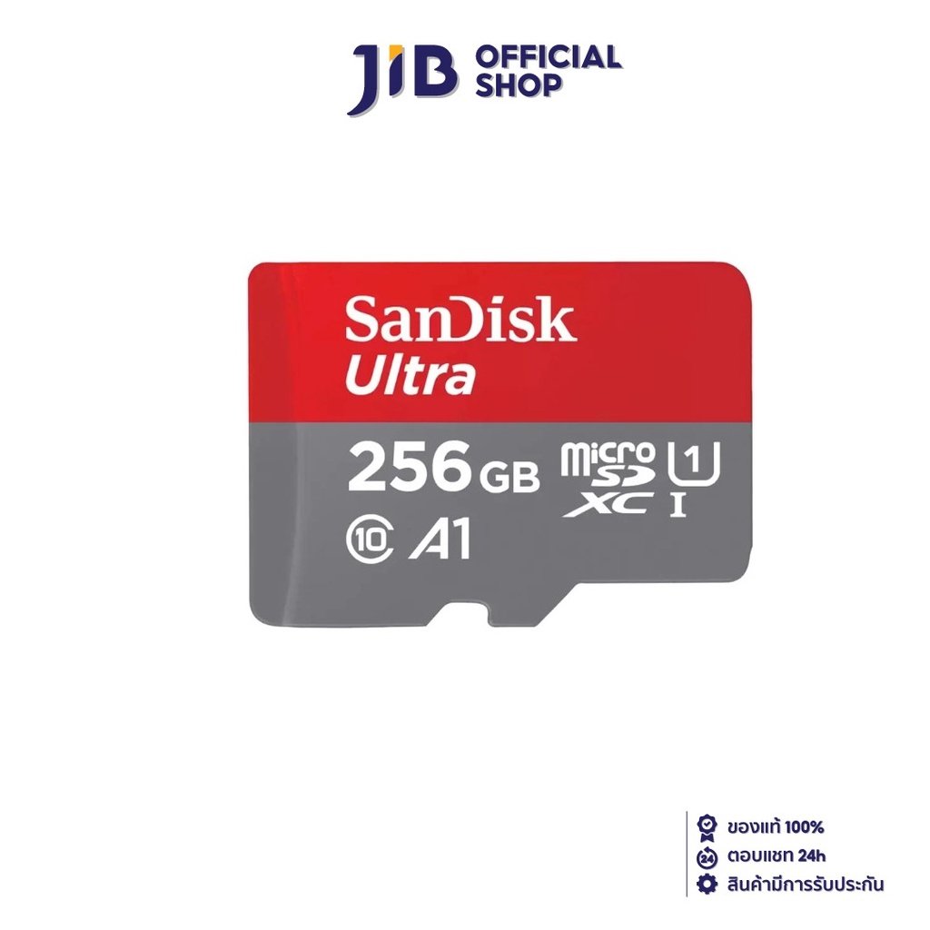 SANDISK  256 GB MICRO SD CARD (ไมโครเอสดีการ์ด) ULTRA MICROSDXC UHS-I CARD (SDSQUAC-256G-GN6MN)