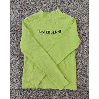 เสื้อแขนยาวเด็กโตผ้าร่องนิ่มยืด ไซส์140 แบรนด์SISTER JENNI