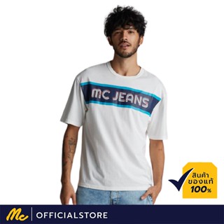 Mc Jeans เสื้อยืดผู้ชาย แขนสั้น ทรงโอเวอร์ไซส์ MC ADVENTURE ผ้านุ่ม ระบายอากาศได้ดี MTSZ461_02