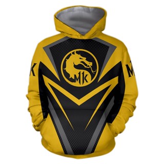 เสื้อกันหนาว เสื้อคาร์ดิแกน แบบสวมหัว มีฮู้ด คอสเพลย์ Mortal Kombat 11 3D แฟชั่นฤดูใบไม้ผลิ ฤดูใบไม้ร่วง สําหรับผู้ชาย และผู้หญิง