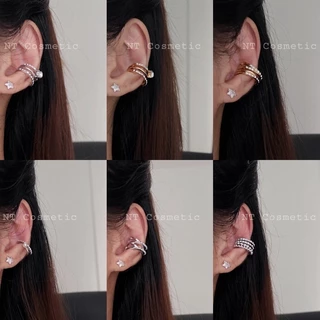 🇹🇭ร้านไทย🇹🇭 (4ชิ้น 100) ear cuff ต่างหู เกี่ยวหู ต่างหูหนีบ ไม่ต้องเจาะหู (1ชิ้น)