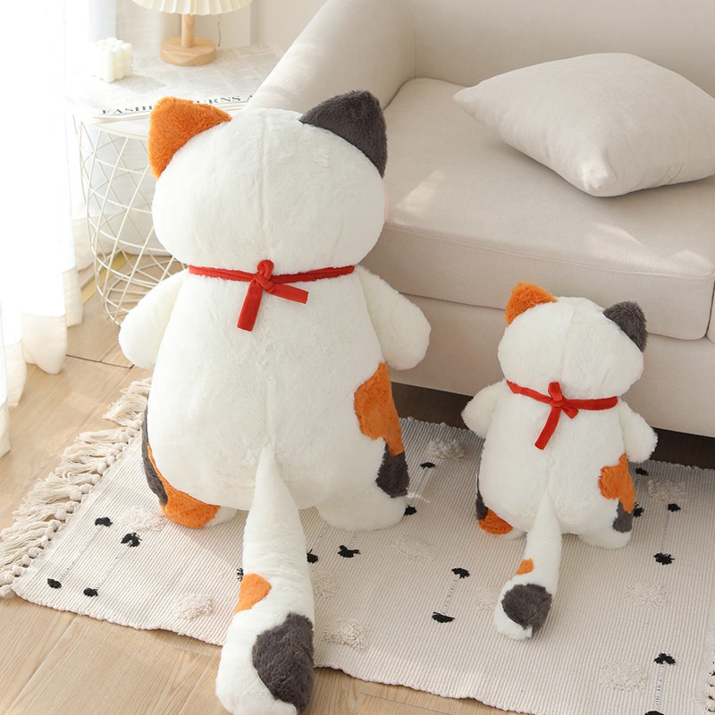 พร้อมส่ง  ตุ๊กตา ตุ๊กตาแมว ตุ๊กตาแมวญี่ปุ่น แมวสามสี แมวส้ม ของขวัญวันเกิด ทาสแมว cat doll 23033 ราคา ถูกที่สุด ดีลบีเคเค แกลเลอรีภาพที่ 5
