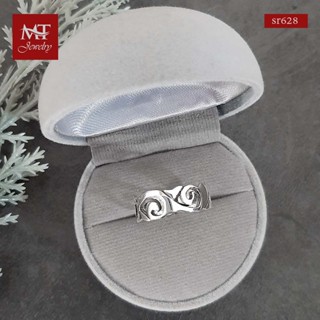 MT แหวนเงินแท้  เกลียวคลื่น ไซส์: 52, 54, 57, 65, 68 Solid 925 Sterling Silver Ring (sr628) MT Jewelry มณีธารา