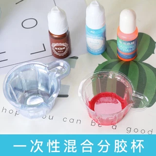ถ้วยพลาสติกใช้แล้วทิ้ง ถ้วยหยดกาวสีเรซิ่น