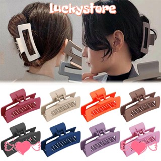 LUCKY Large Hair Claws Women Fashion Accessories Colorful Hair Clamps