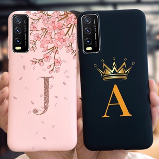 เคสโทรศัพท์มือถือ ซิลิโคน TPU กันกระแทก ลายตัวอักษรน่ารัก สําหรับ Vivo Y11s Y12s Y20s Y20 Y20i Y20A Y20s G Y 20