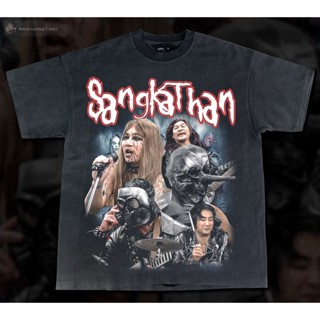 เสื้อยืดผ้าฝ้ายพิมพ์ลายเสื้อยืดผ้าฝ้าย Sangkhthan metal V.2