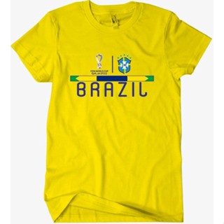 FIFA เสื้อยืด T-shirt T-shirt World Cup FIFA World Cup Qat_ar 2022 BRAZIL Distro Premiium T-Shirt